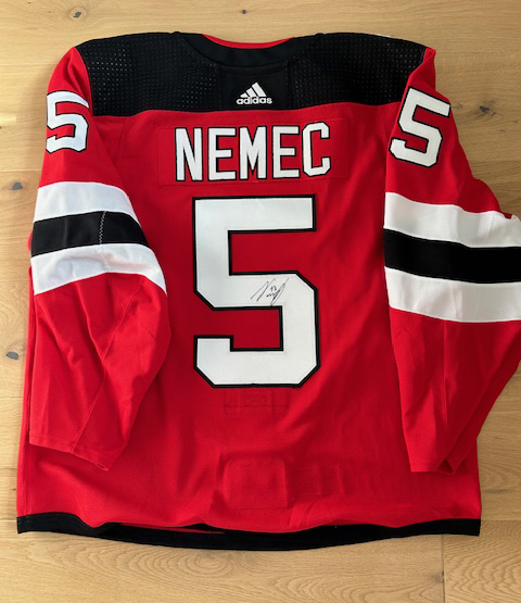 Originální hraný dres Šimona Nemce z New Jersey Devils photo