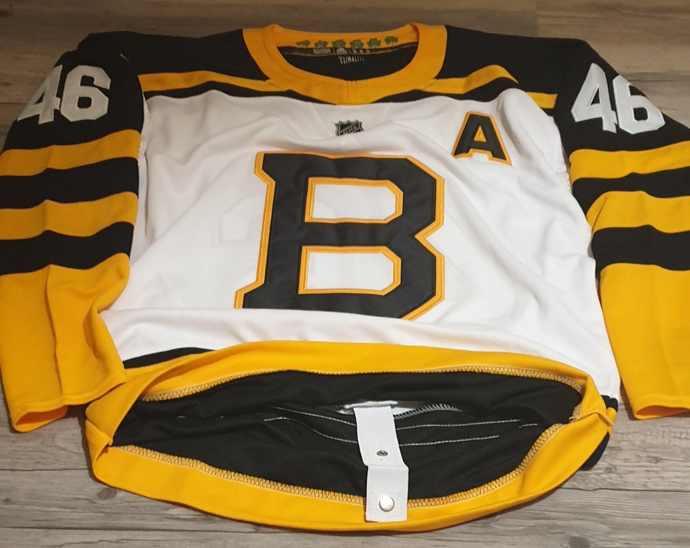 David Krejci Boston Bruins Game-Worn 2019 NHL Winter Classic