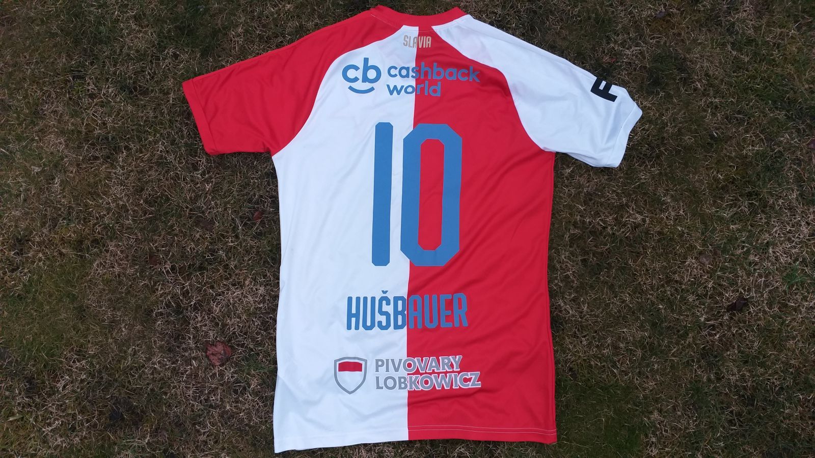 Originální hraný dres Hušbauera z SK Slavia Praha fotka