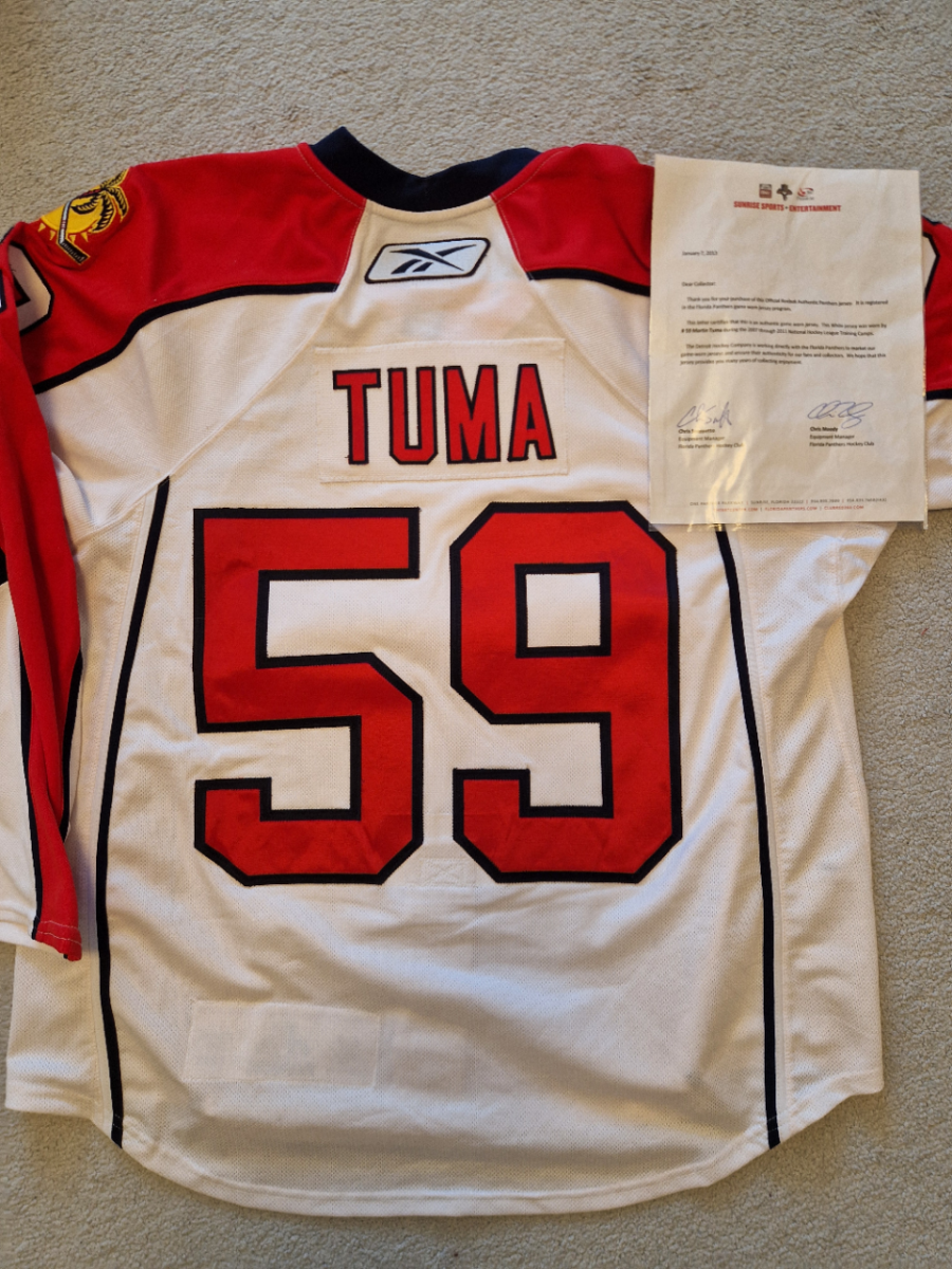 Hraný dres Florida Panthers s certifikatem - Martin Tůma photo