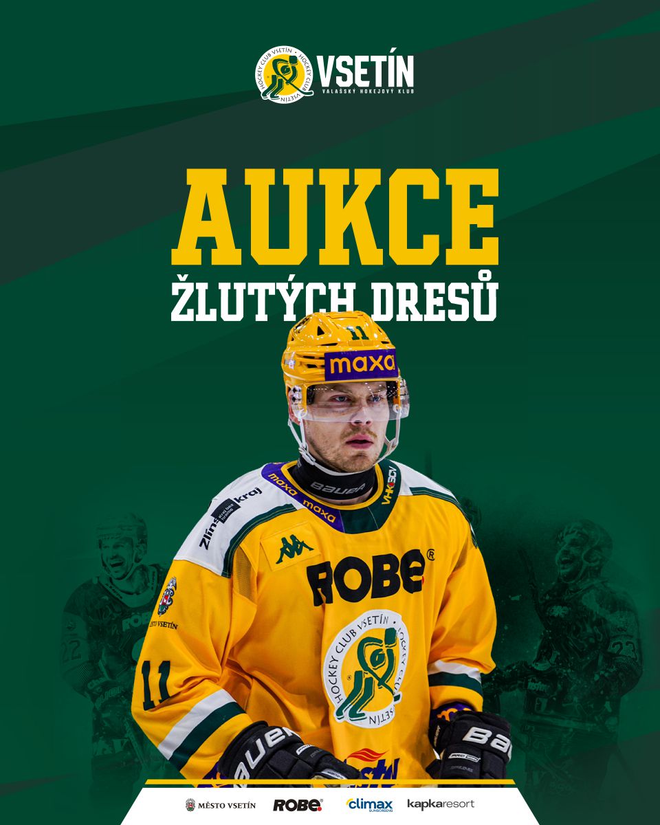 Aukce dresů VHK ROBE Vsetín z bronzové sezony 2024/25 photo