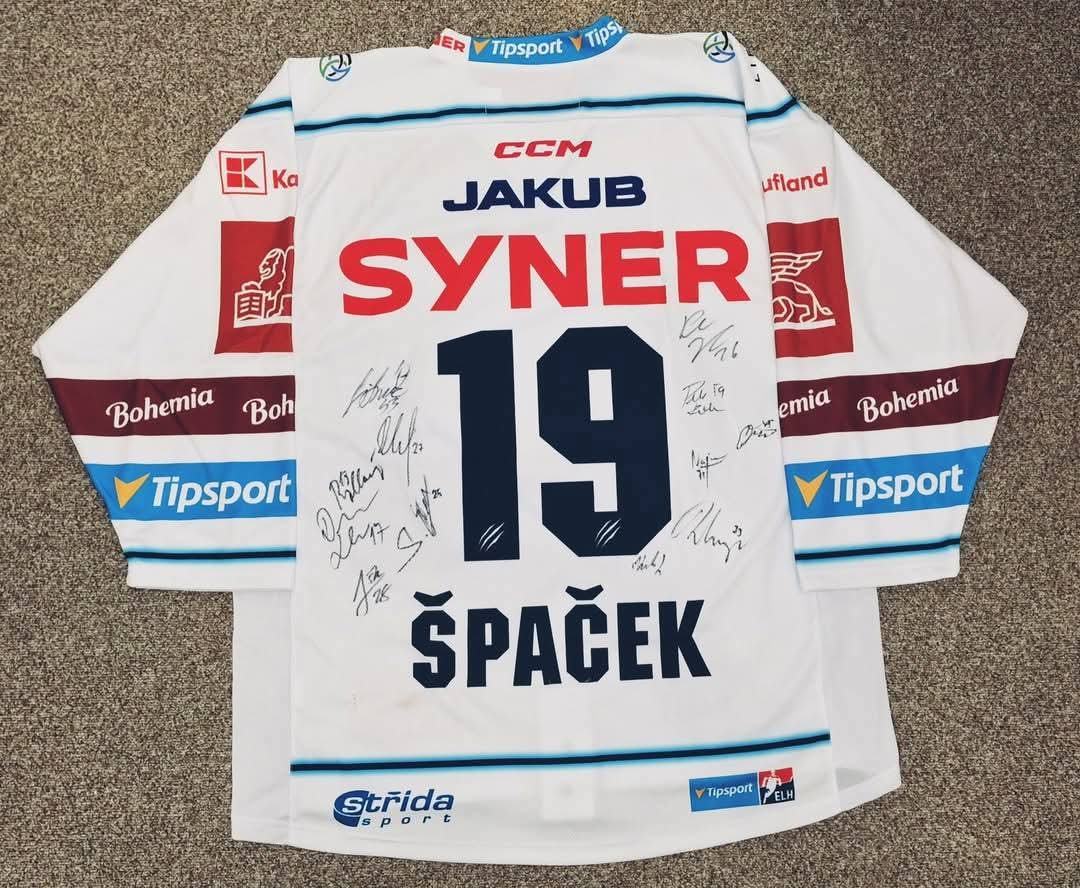 Originální hraný dres Špačka z Bílí Tygři Liberec fotka