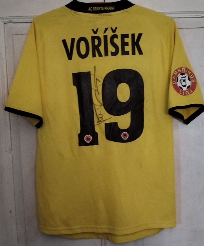 Dres Voříška z AC Sparta Praha s podpisem fotka