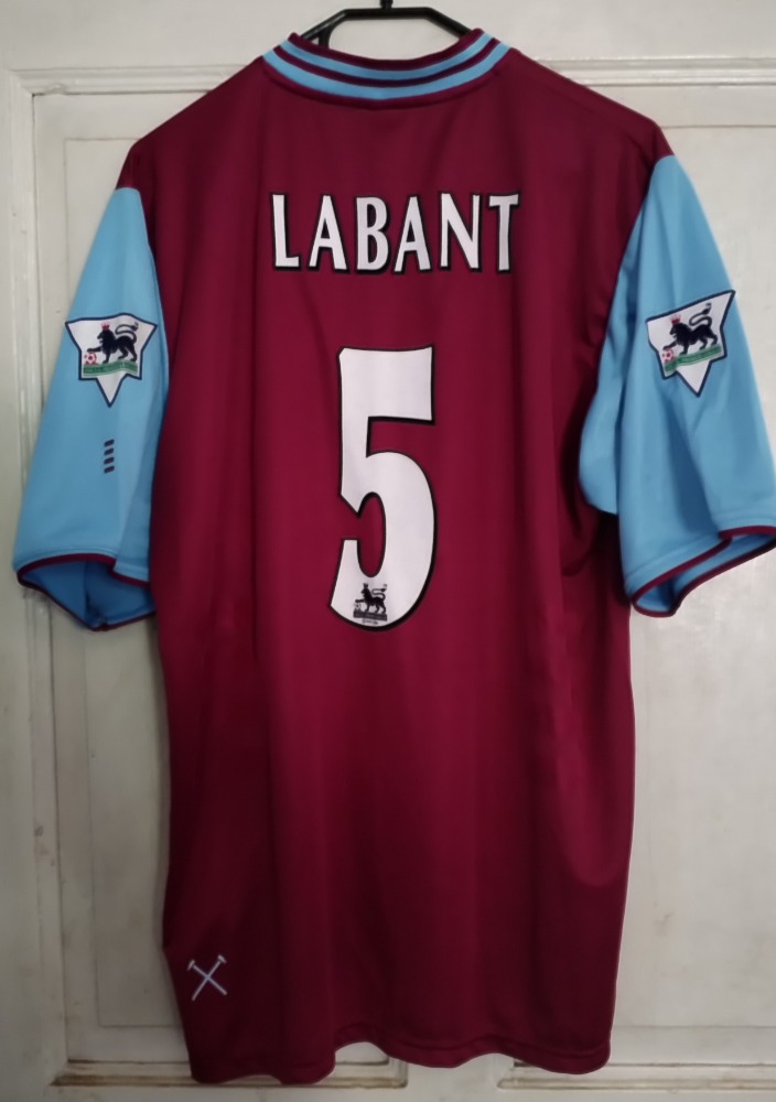 Originální hraný dres Labanta z West Hamu United fotka