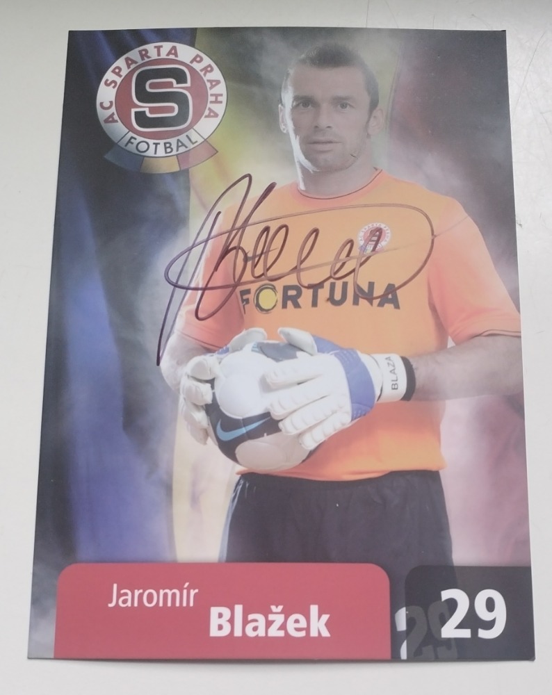 Originální podepsaná karta Jaromíra Blažka photo