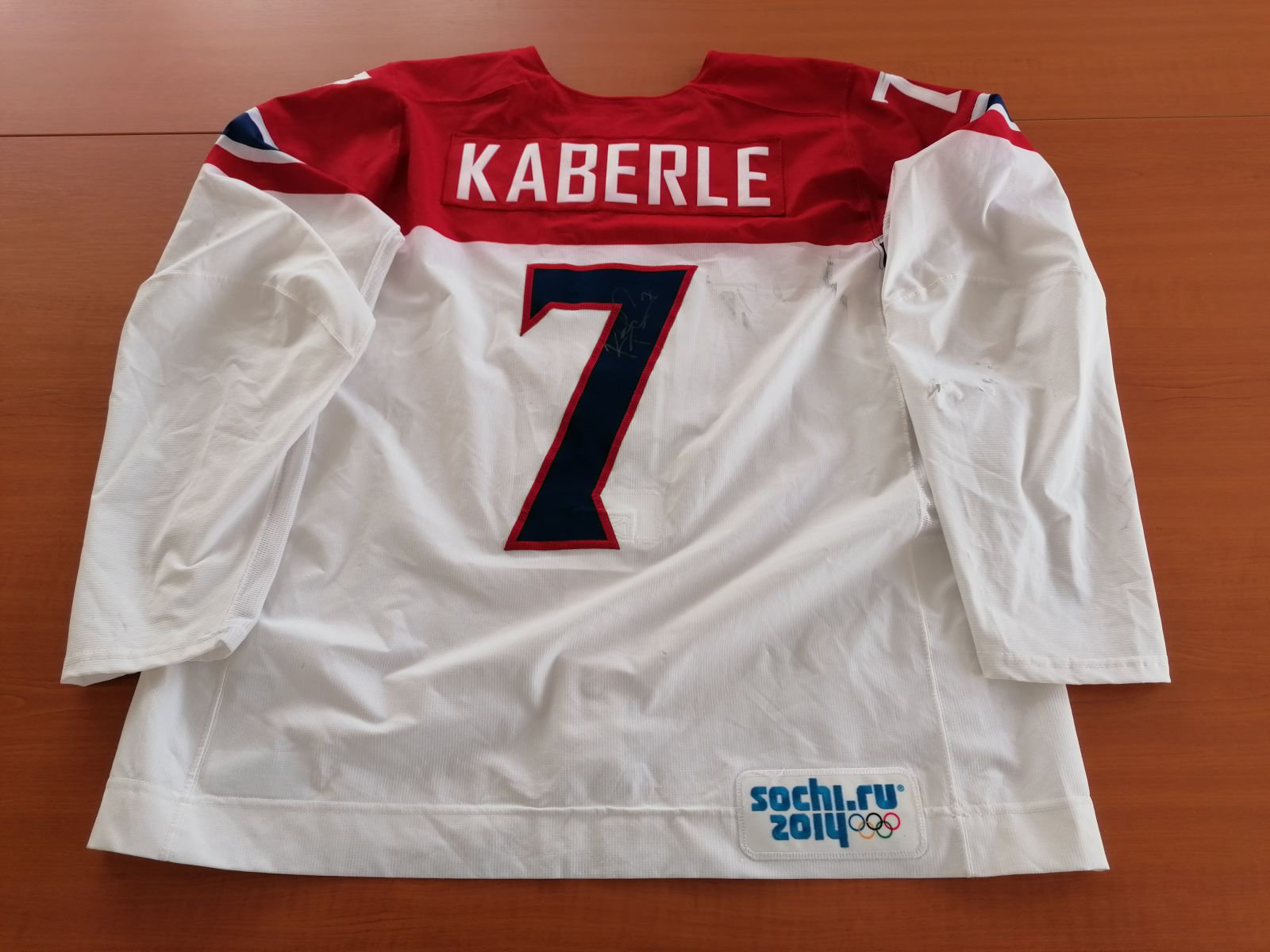 Originální reprezentační dres Kaberleho z OH 2014 v Soči photo