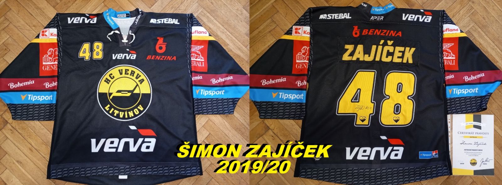 Originální hraný dres Šimon Zajíček - HC VERVA Litvínov photo
