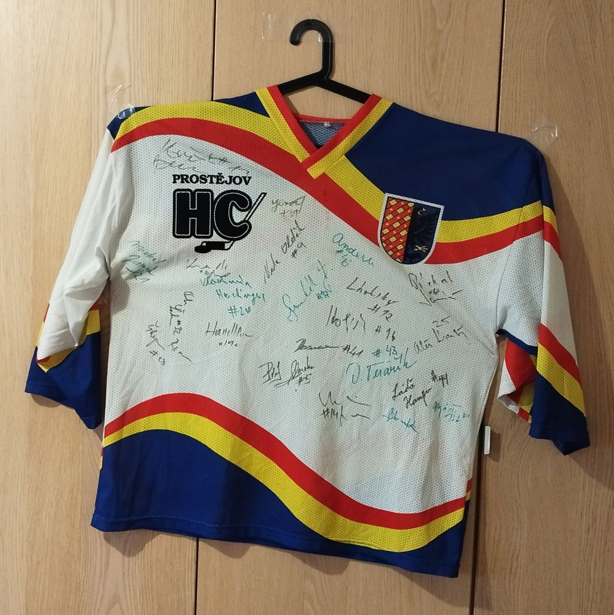 Podepsaný dres HC Prostějov 1997/98 celým týmem fotka