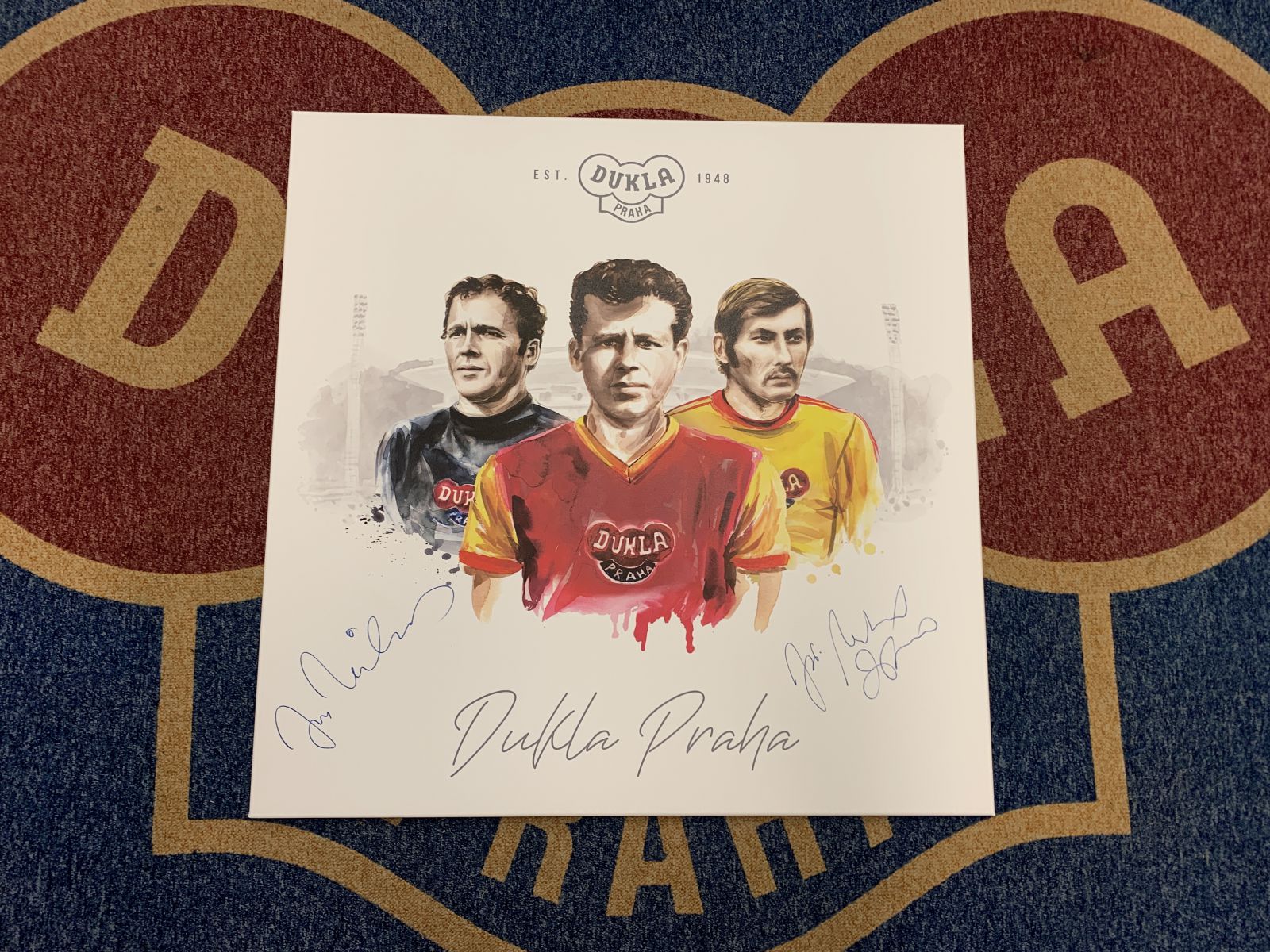 Charitativní aukce: Reprodukce malby FK DUKLA Praha fotka
