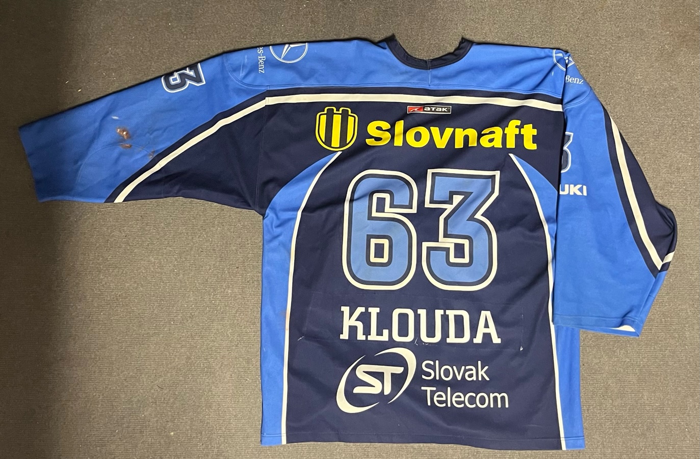 Hraný zápasový dres Kloudy ze Slovanu Bratislava photo